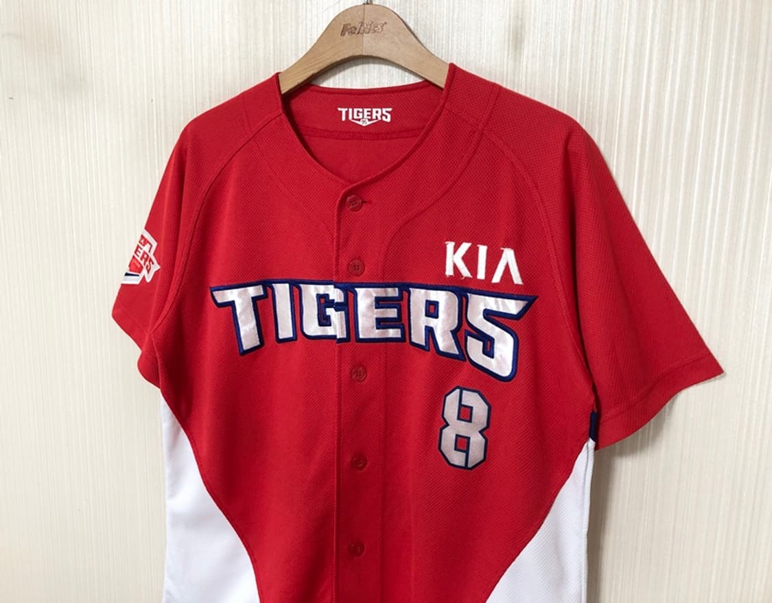 KBO 비젼코리아 기아타이거즈 원정유니폼/져지 95 #8 안치홍 상품이미지6