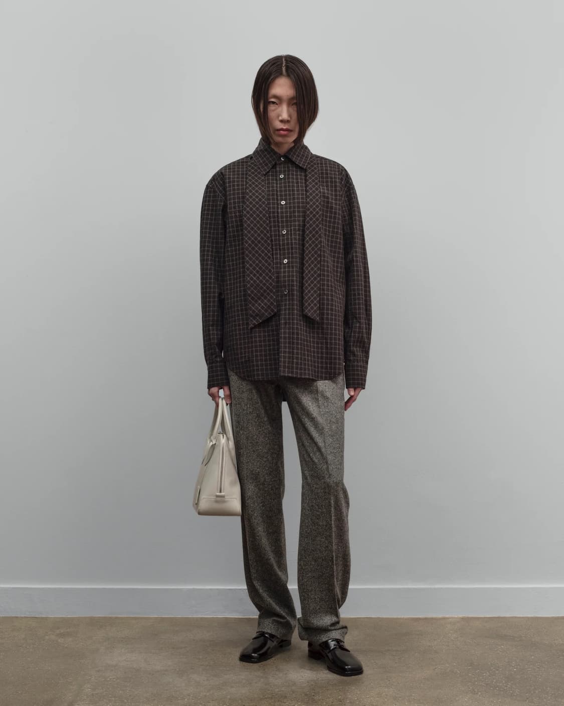[S,M,L]커미션 25fw Banker 체크 셔츠 상품이미지5