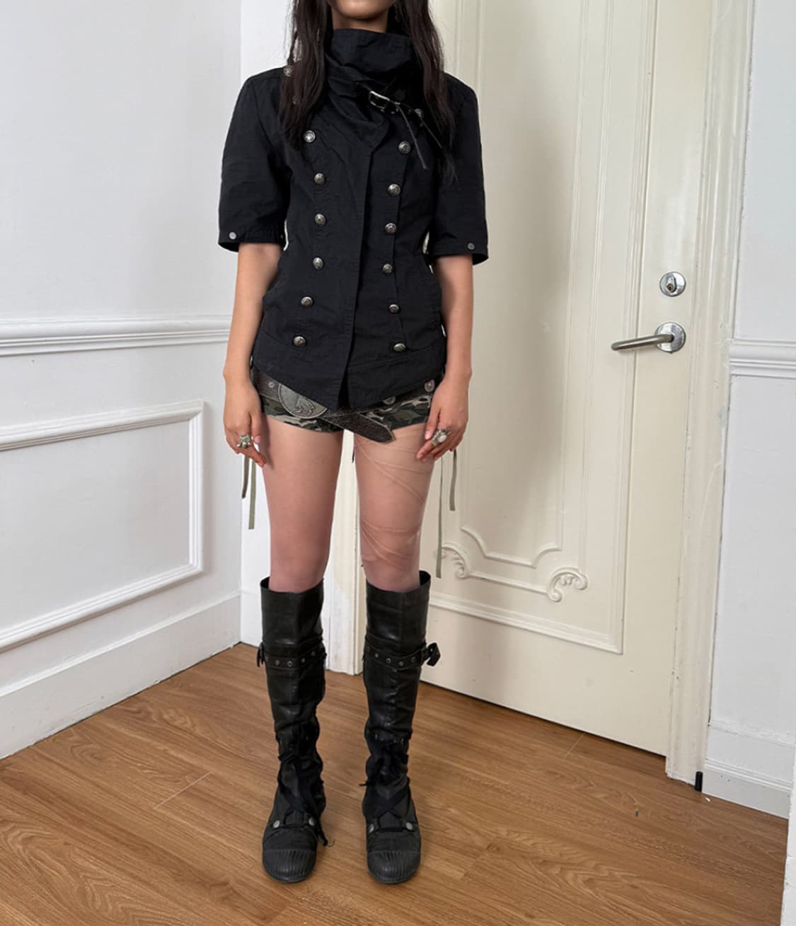 DoublePunch Highneck metal button jacket 상품이미지3