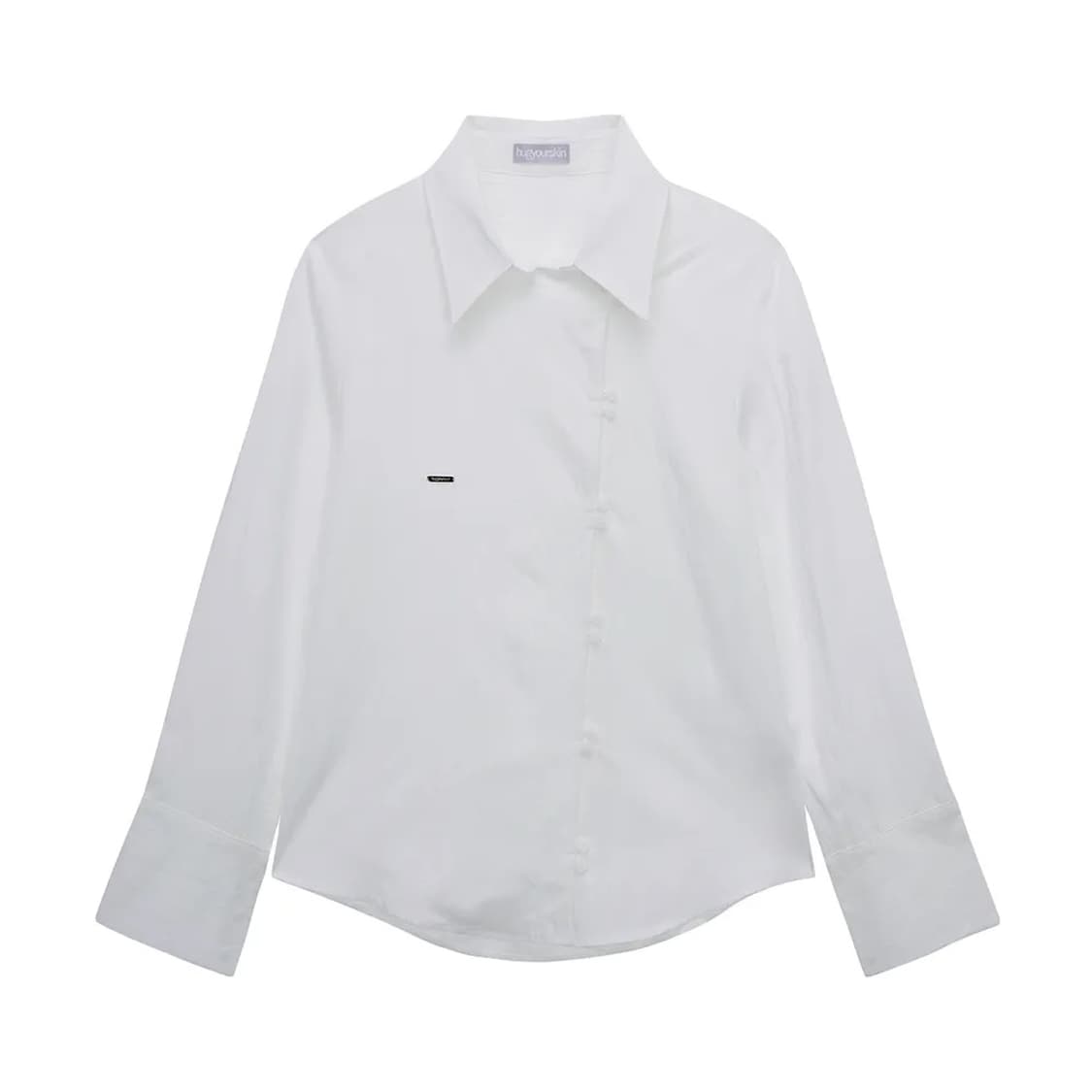 허그유어스킨 사선 버튼업 셔츠 상품이미지1