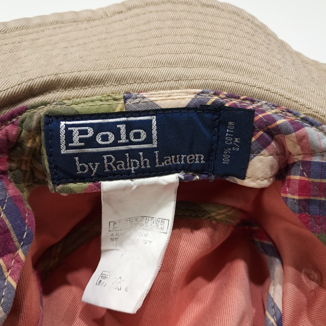 CL250 폴로 00s 한국판 코튼 마드라스체크 핑크 버킷햇 모자 상품이미지6