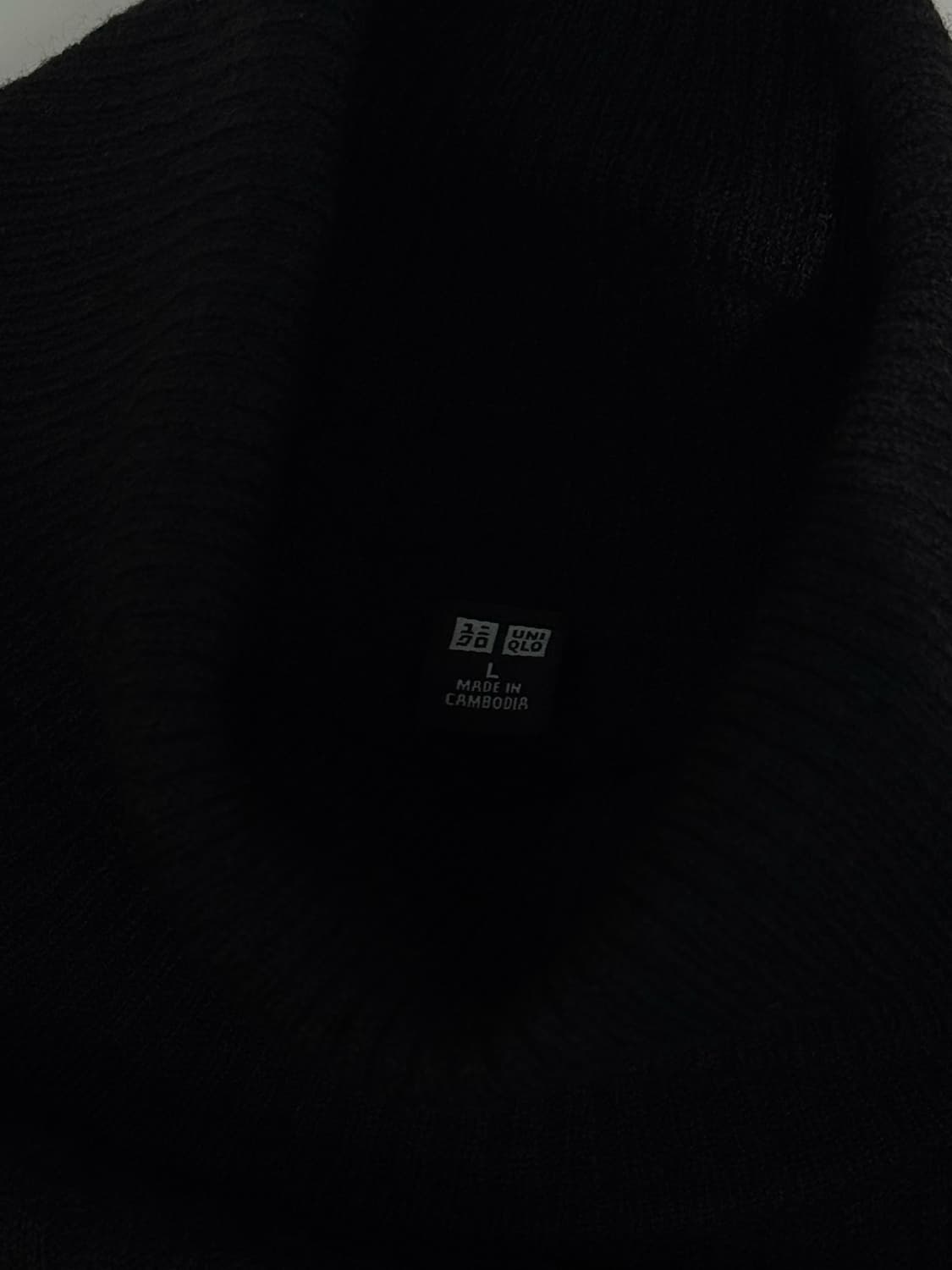 UNIQLO 유니클로 목폴라 니트 블랙 상품이미지4