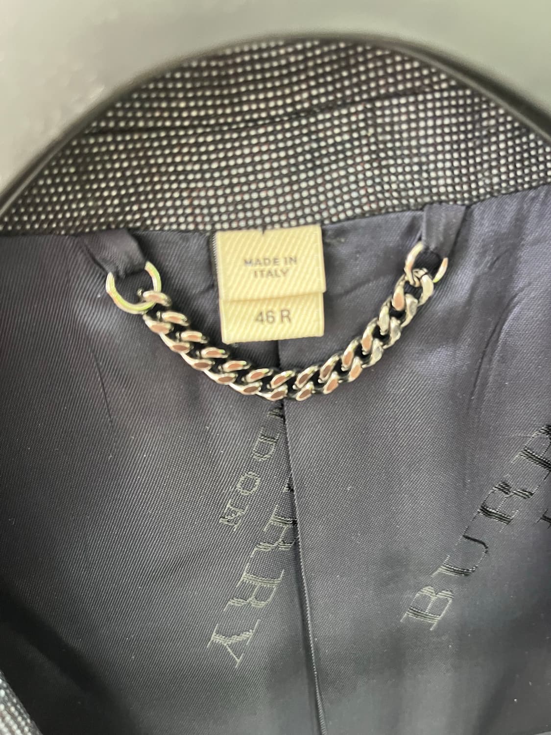 버버리 런던 남성 버진 울 자켓 46R 상품이미지4