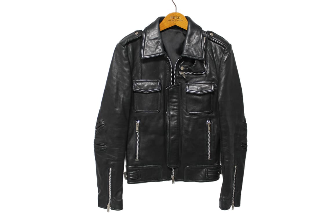 2000s JAPAN 램스킨 싱글레더 자켓  상품이미지8