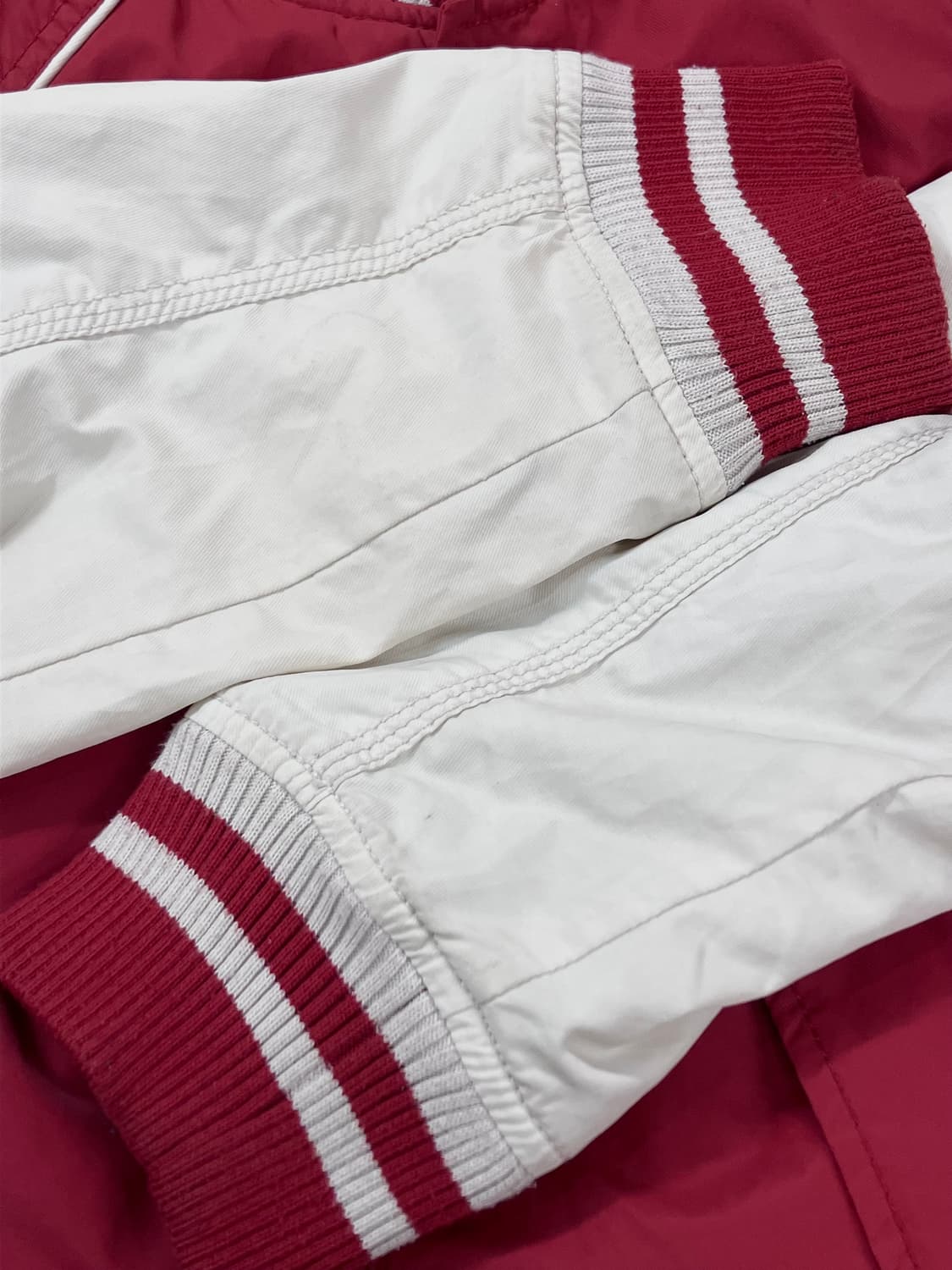 게스 올드스쿨 배색 바람막이 점퍼 레드 L #csz2917 상품이미지7