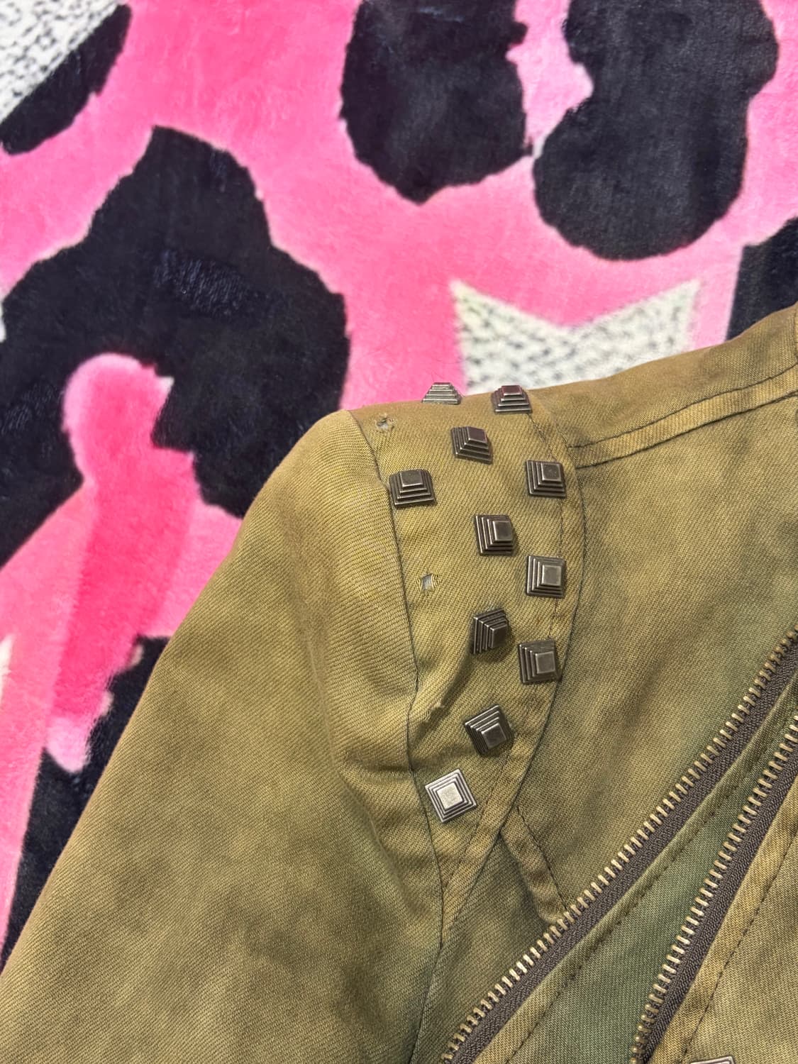 v-kei Grunge stud Rider jacket 상품이미지10