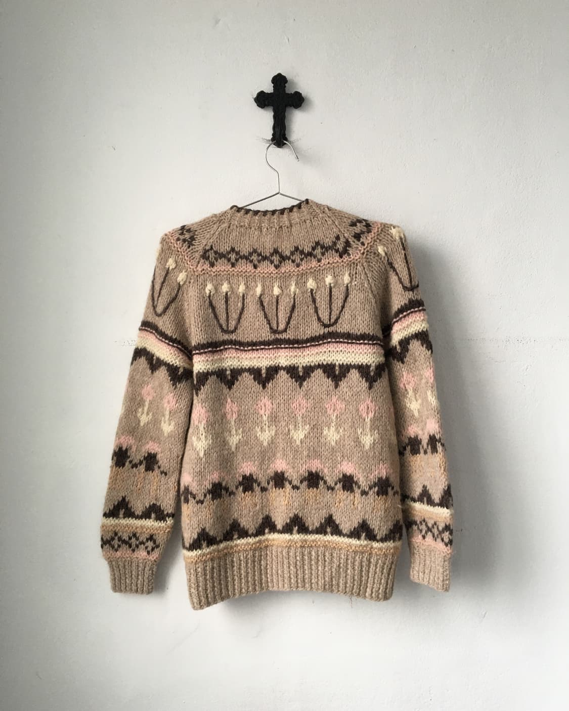 Nordic pattern knit cardigan 상품이미지3