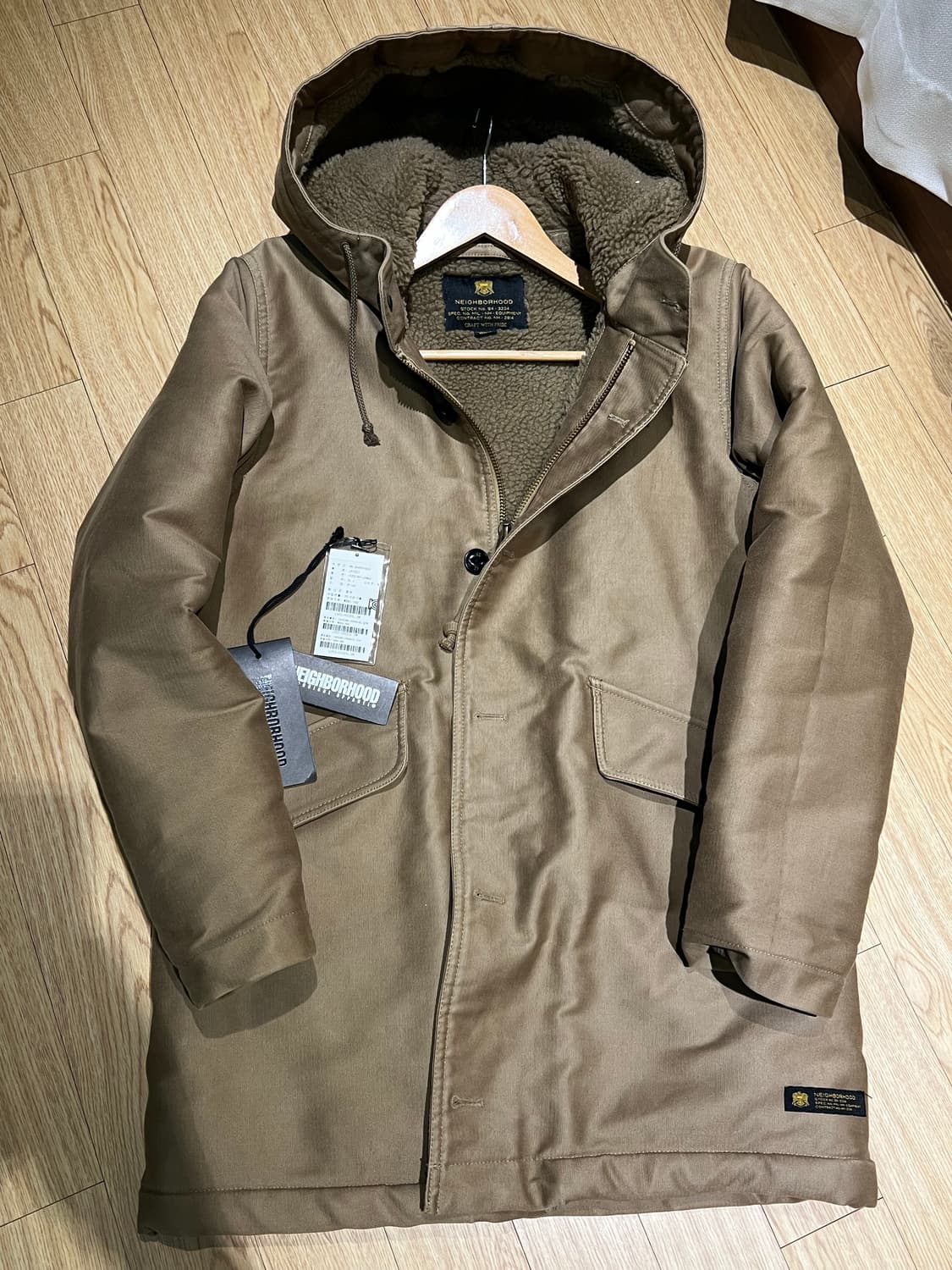 네이버후드 밀리터리 윈터 파카 상품이미지1