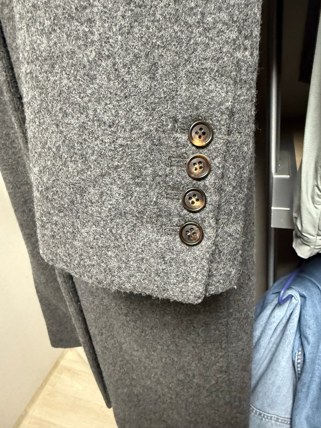 Artto 아르토 테일러드 롱코트 차콜(슈멍착용) 상품이미지9