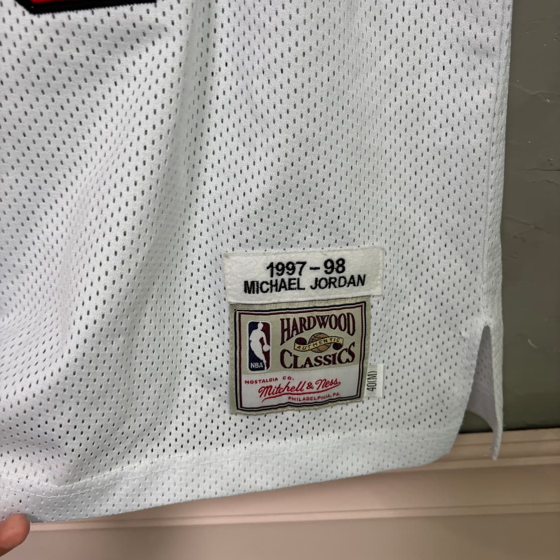 미첼엔네스 NBA 시카고 불스 조던 스윙맨 져지 반팔 상품이미지3