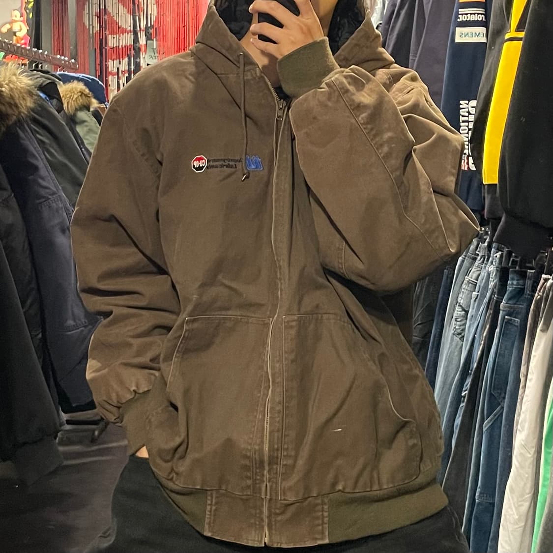 [IM] VTG 빈지티 브라운 후드 워크자켓  상품이미지1