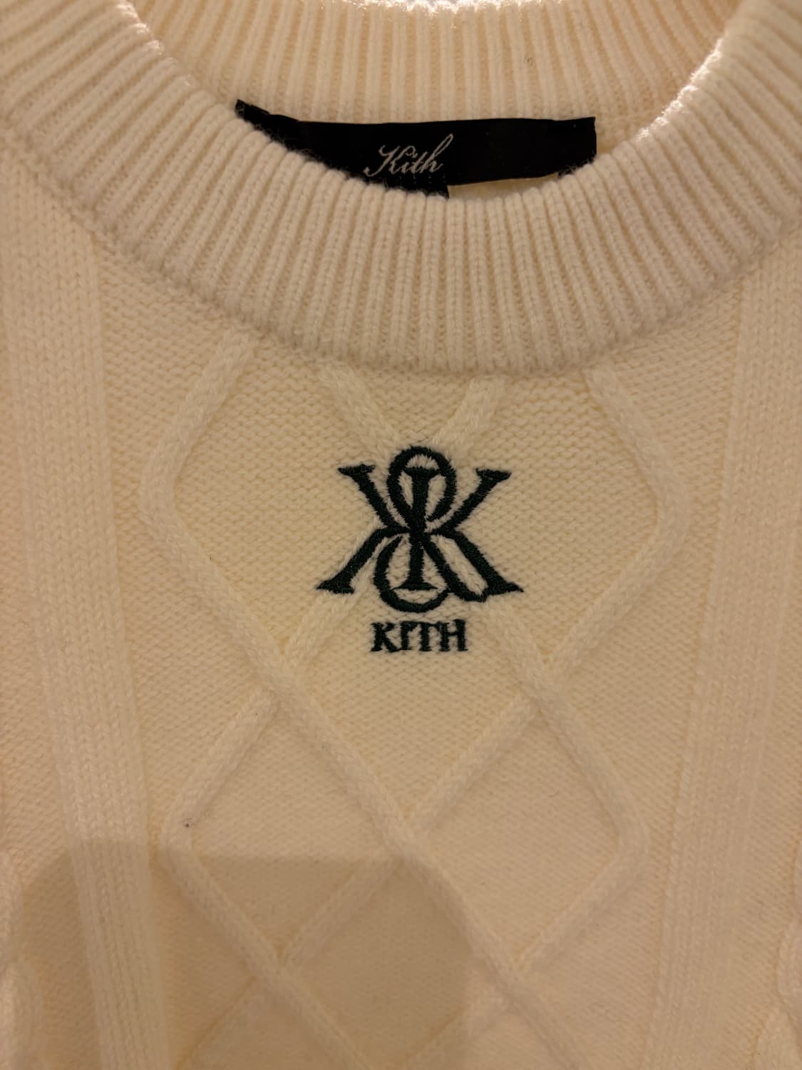 Kith 아이보리 크롭니트 xs 상품이미지5