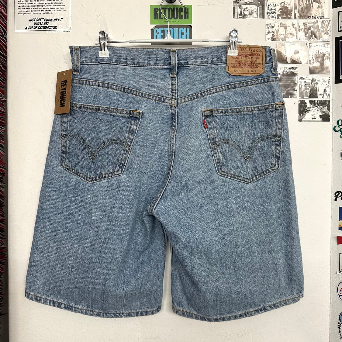 00’s 리바이스 550 배기 데님쇼츠 상품이미지6