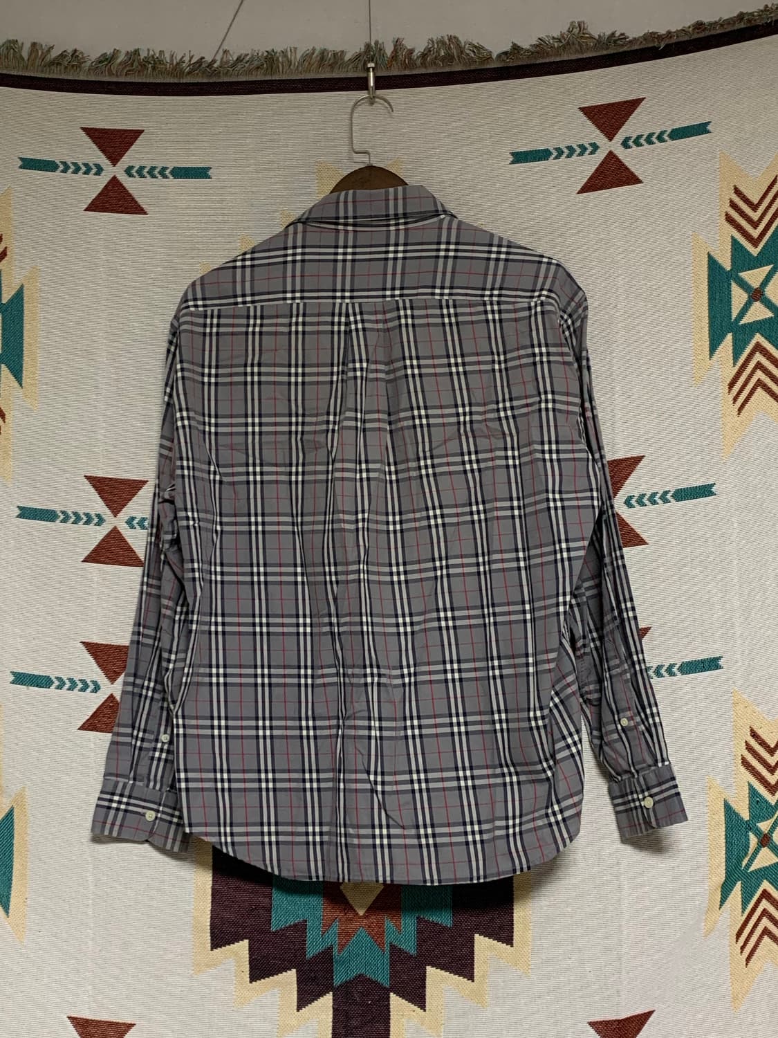 버버리 빈티지 체크 셔츠 XL 상품이미지5