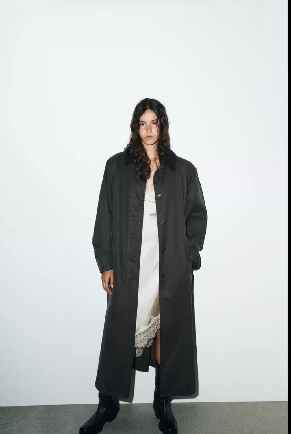 자라 코듀로이 왁스 코트 상품이미지1