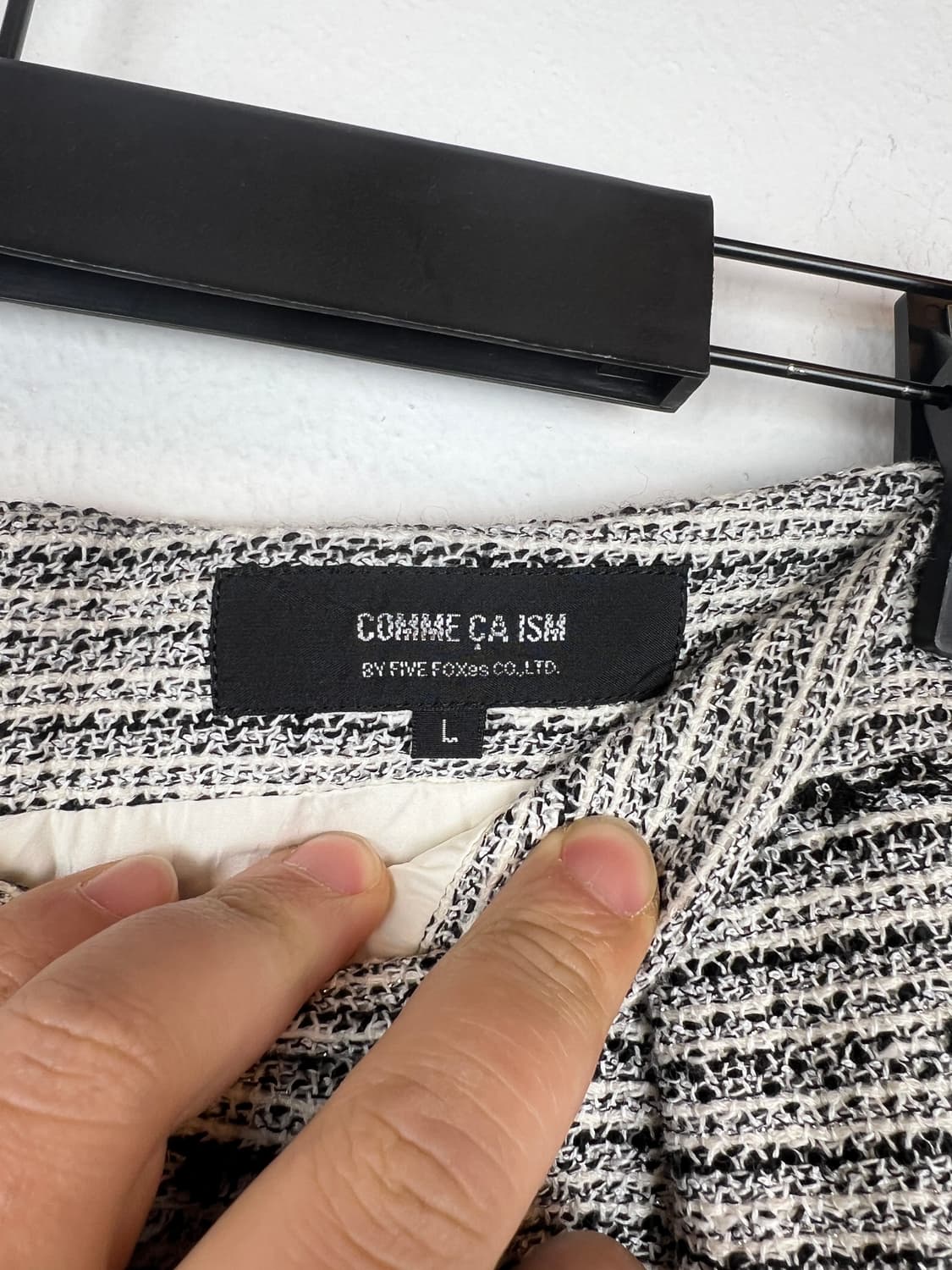 COMME CA ISM 트위드 자켓 스커트 셋업 상품이미지6