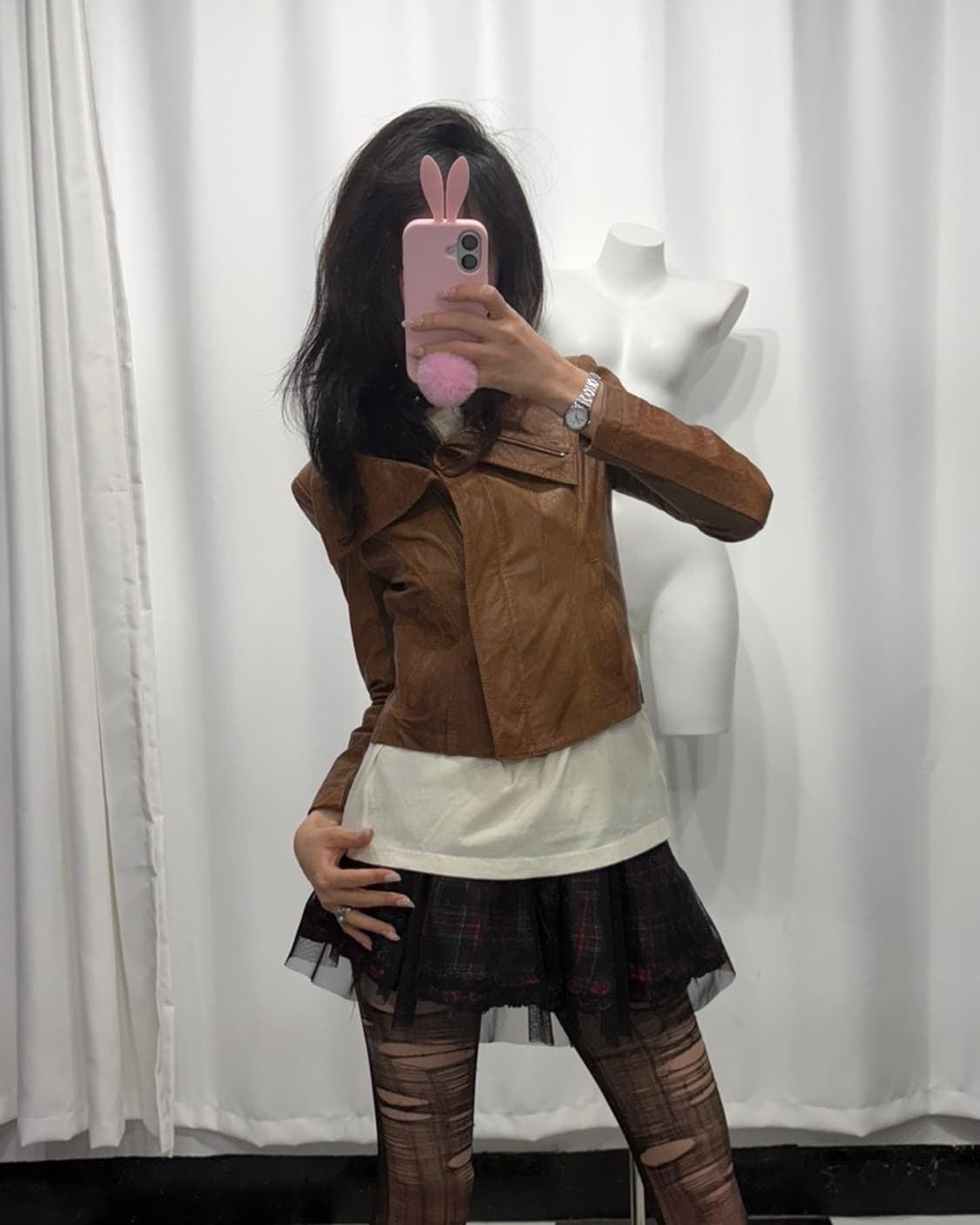 🎸브라운 레더 자켓🎸 상품이미지4