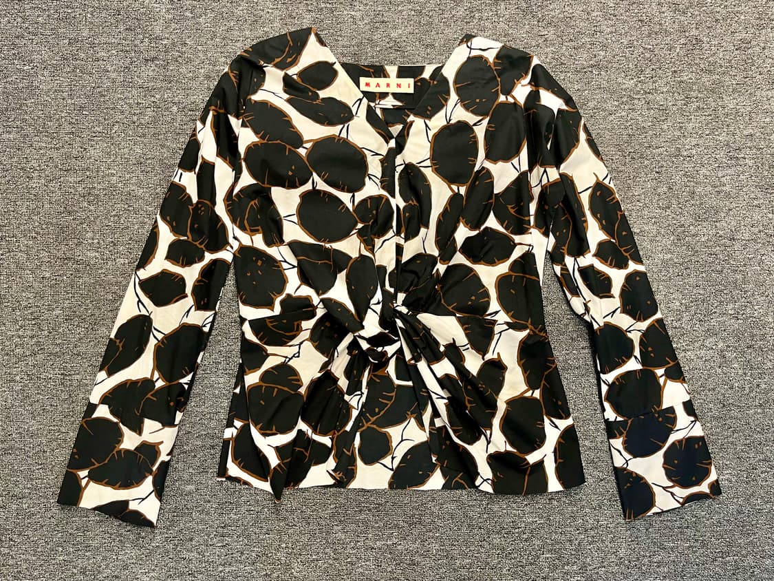 [66] 마르니 패턴 블라우스 38  상품이미지1