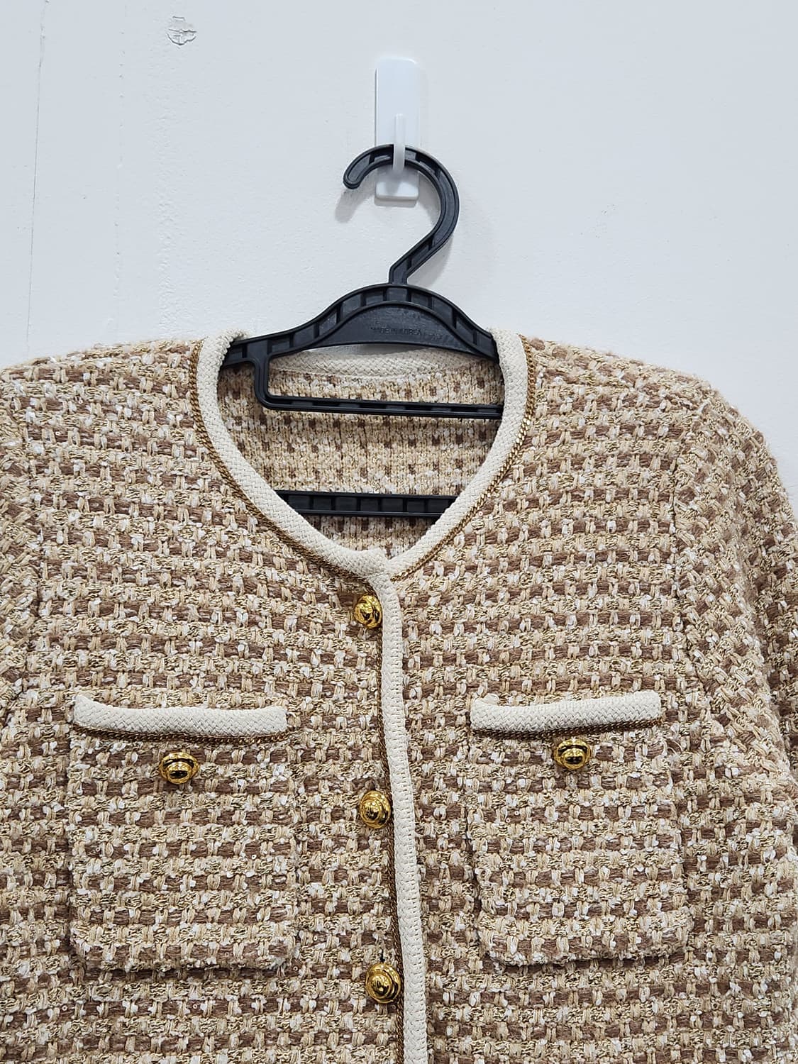 [M] 더맥 The Mac 금장 트위드 자켓 니트 가디건 상품이미지3