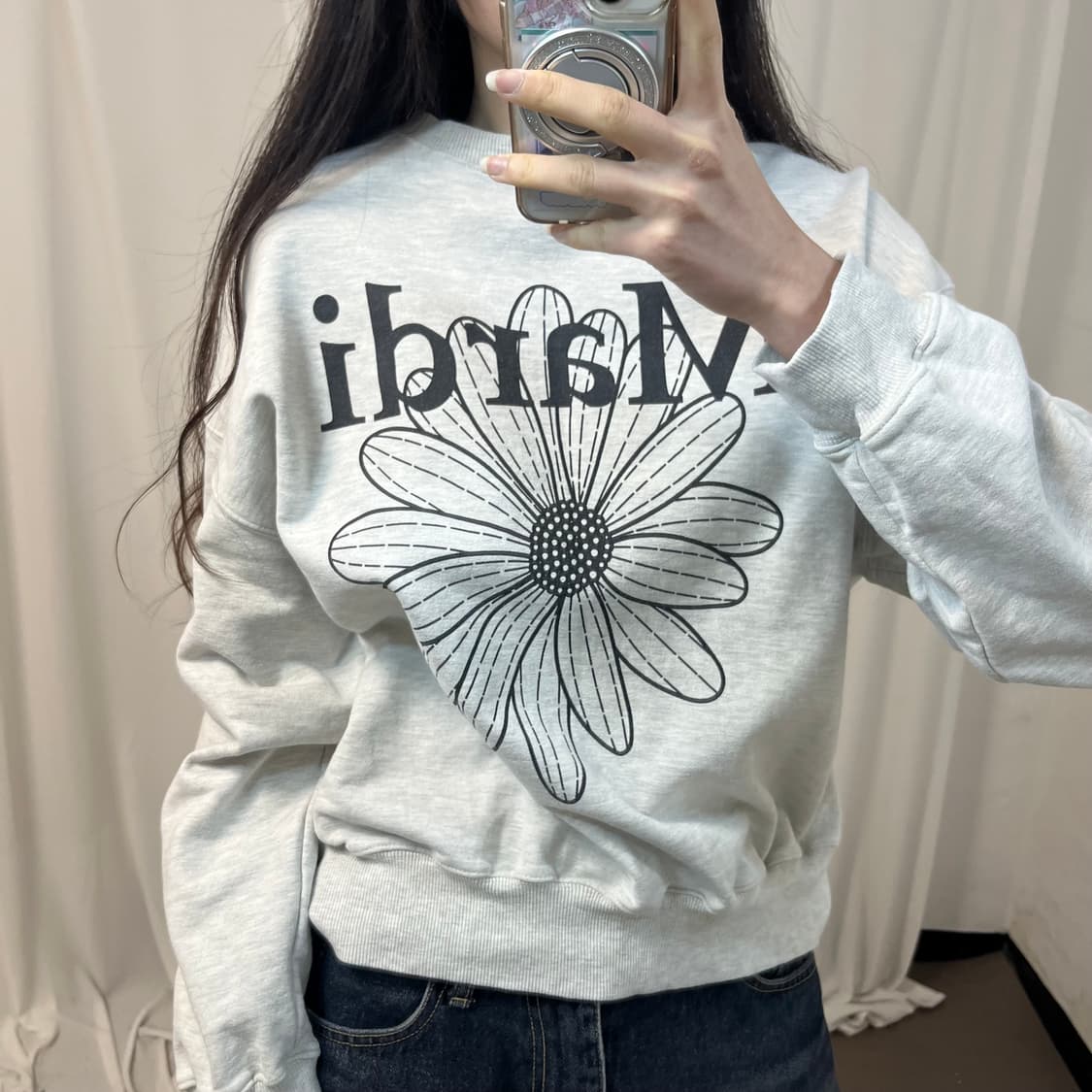 Mardi Mercredi melange sweatshirt 상품이미지3