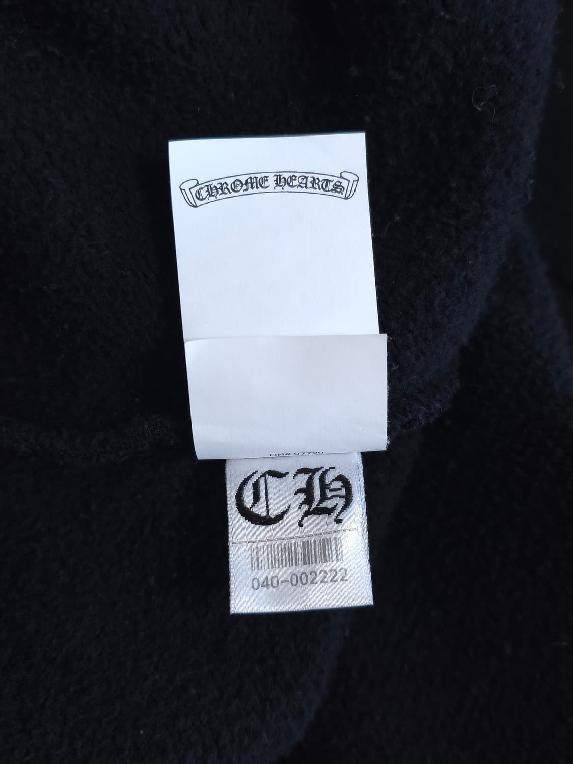 [XXL] 크롬하츠 레더패치 페이퍼잼 후드 블랙 상품이미지10