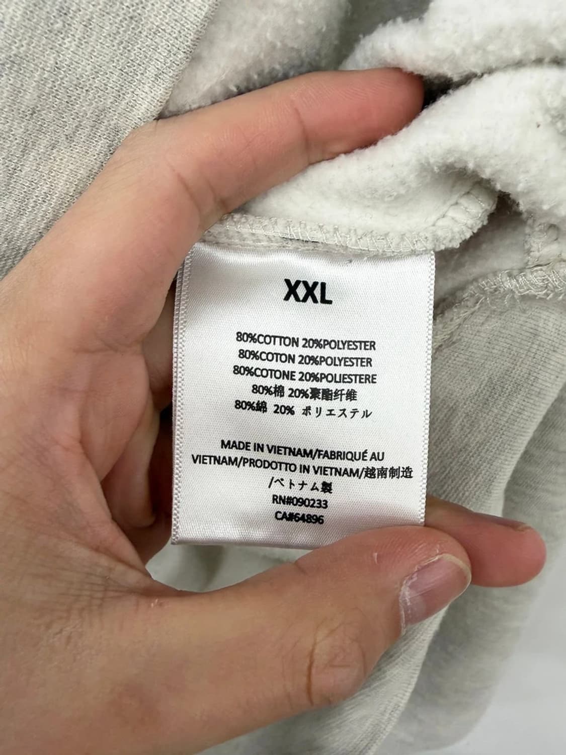 에센셜 피어오브갓 백로고 코튼 오버 후드티 PN9731 상품이미지8