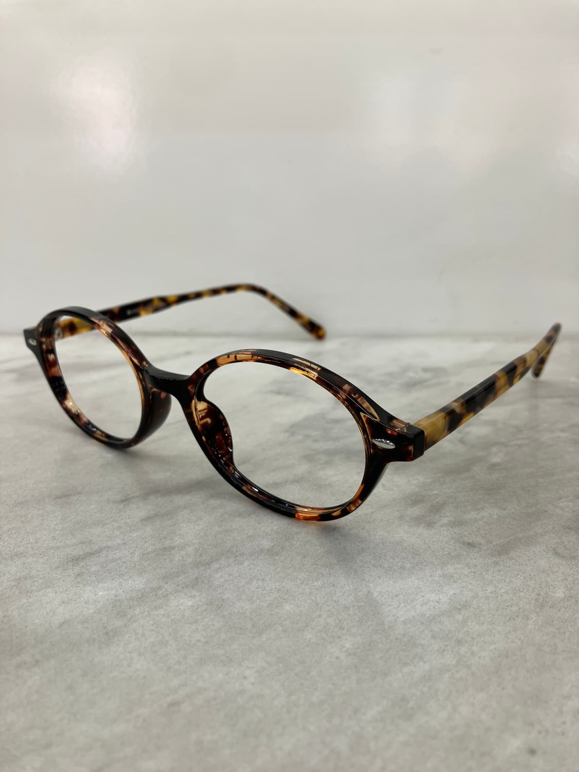 B73 KS 레오파드 슬림 오벌 뿔테 안경6859 상품이미지7