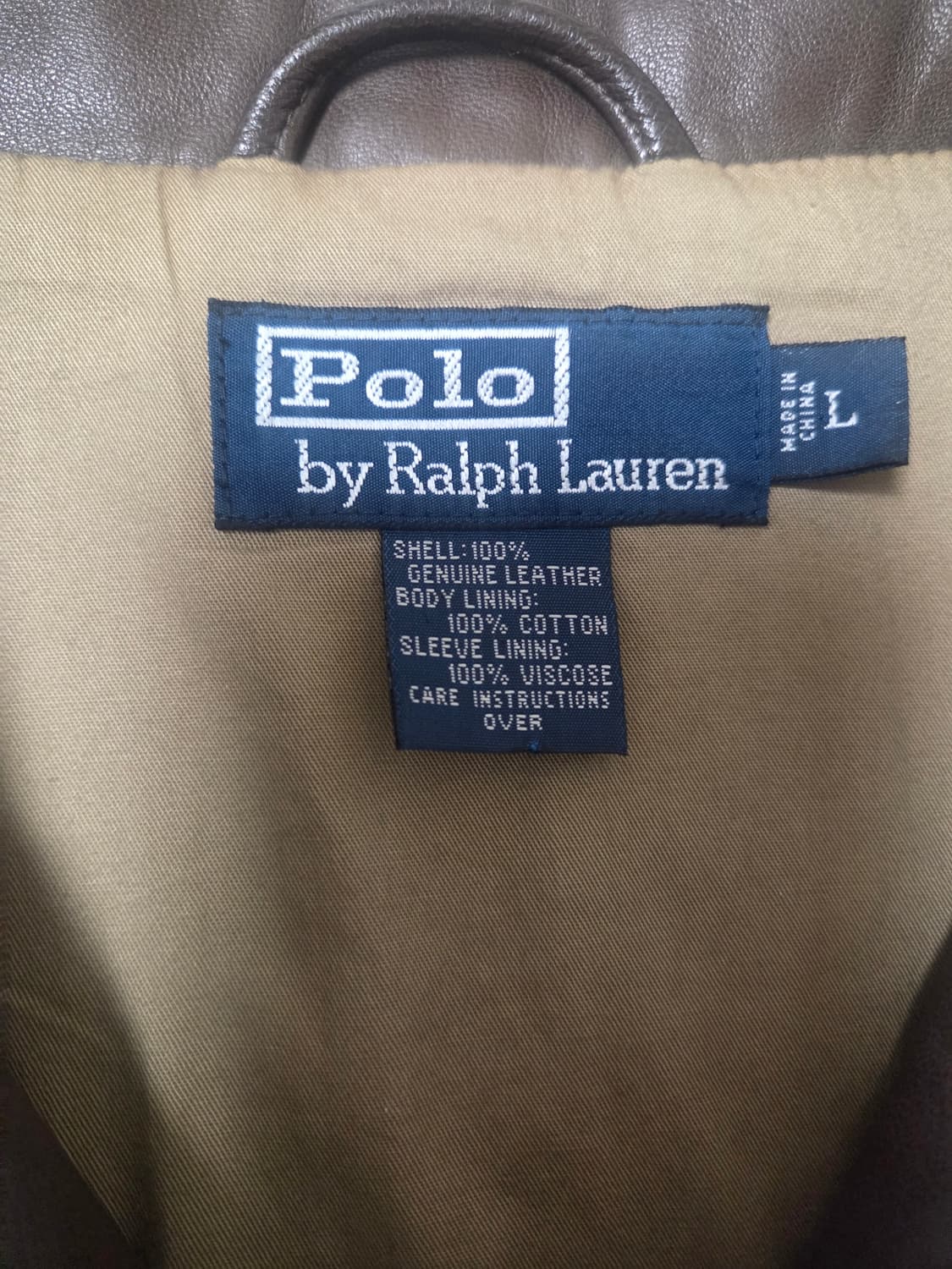 폴로 가죽자켓 브라운L (손종원 실XL정도)  상품이미지6