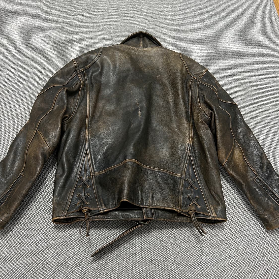빅존 빈티지 바이커 소가죽 레더자켓(95) 상품이미지4