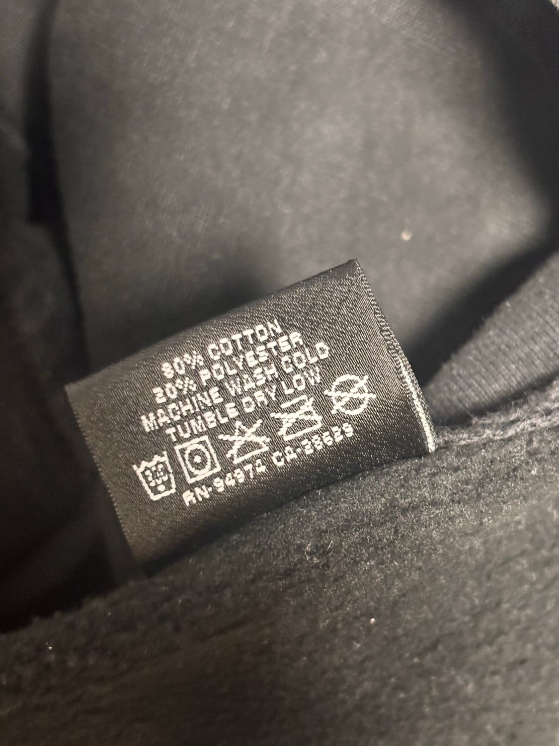 [L] 정품 스투시 베이직 로고 후드집업 블랙 상품이미지5