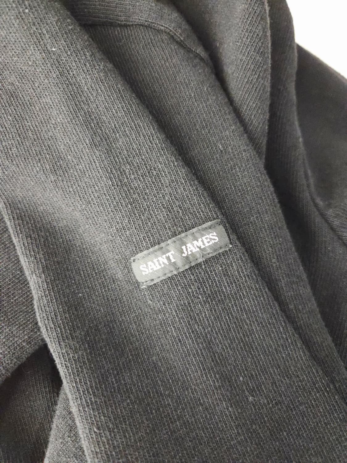 세인트제임스(SAINT JAMES) 블랙 무지 긴팔 티셔츠 상품이미지7