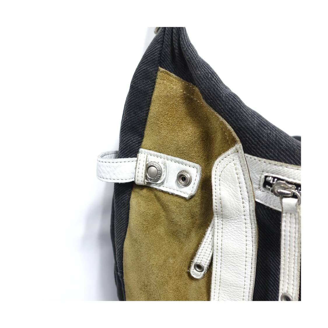 Master Piece 마스터피스 스웨이드 레더 믹스 코튼 투웨이 숄더백 상품이미지5