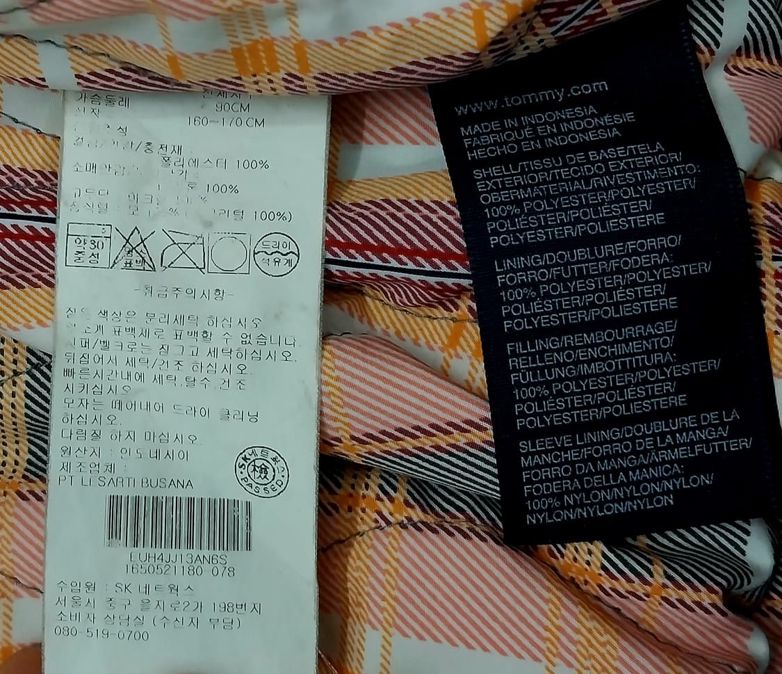 타미힐피거 퍼 후드 숏 패딩 (후드분리) (조끼분리) 상품이미지6