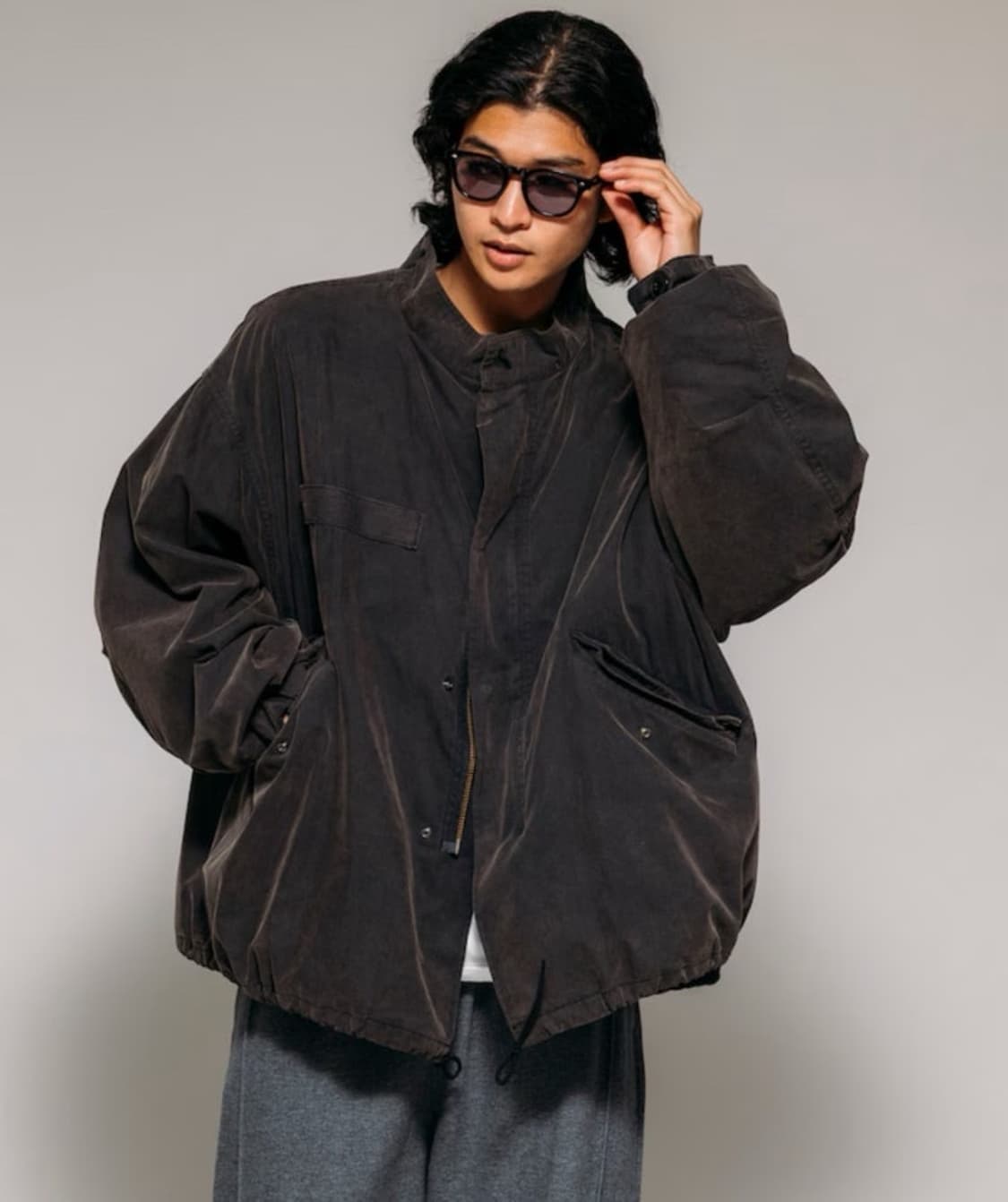 (S)프릭스스토어 m65 숏 모즈 코트 블랙 상품이미지3