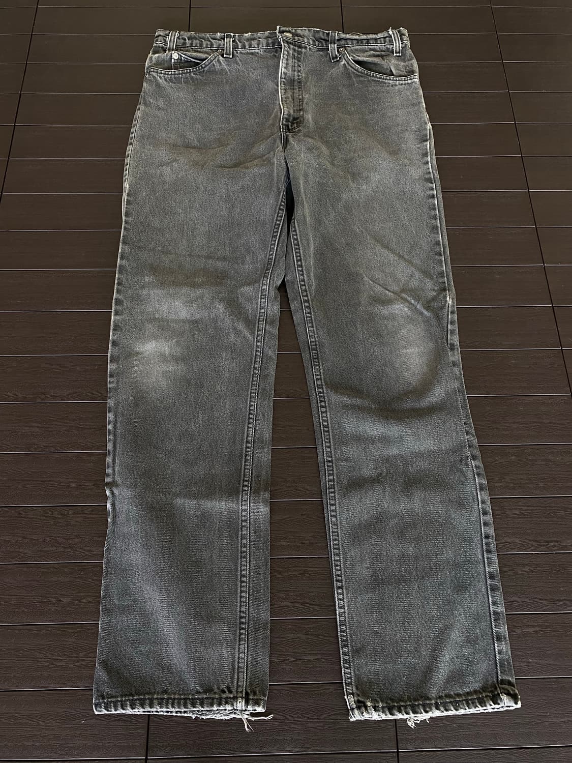 (40x32) 90s 리바이스 505 오렌지탭 흑청 블랙 USA 상품이미지1