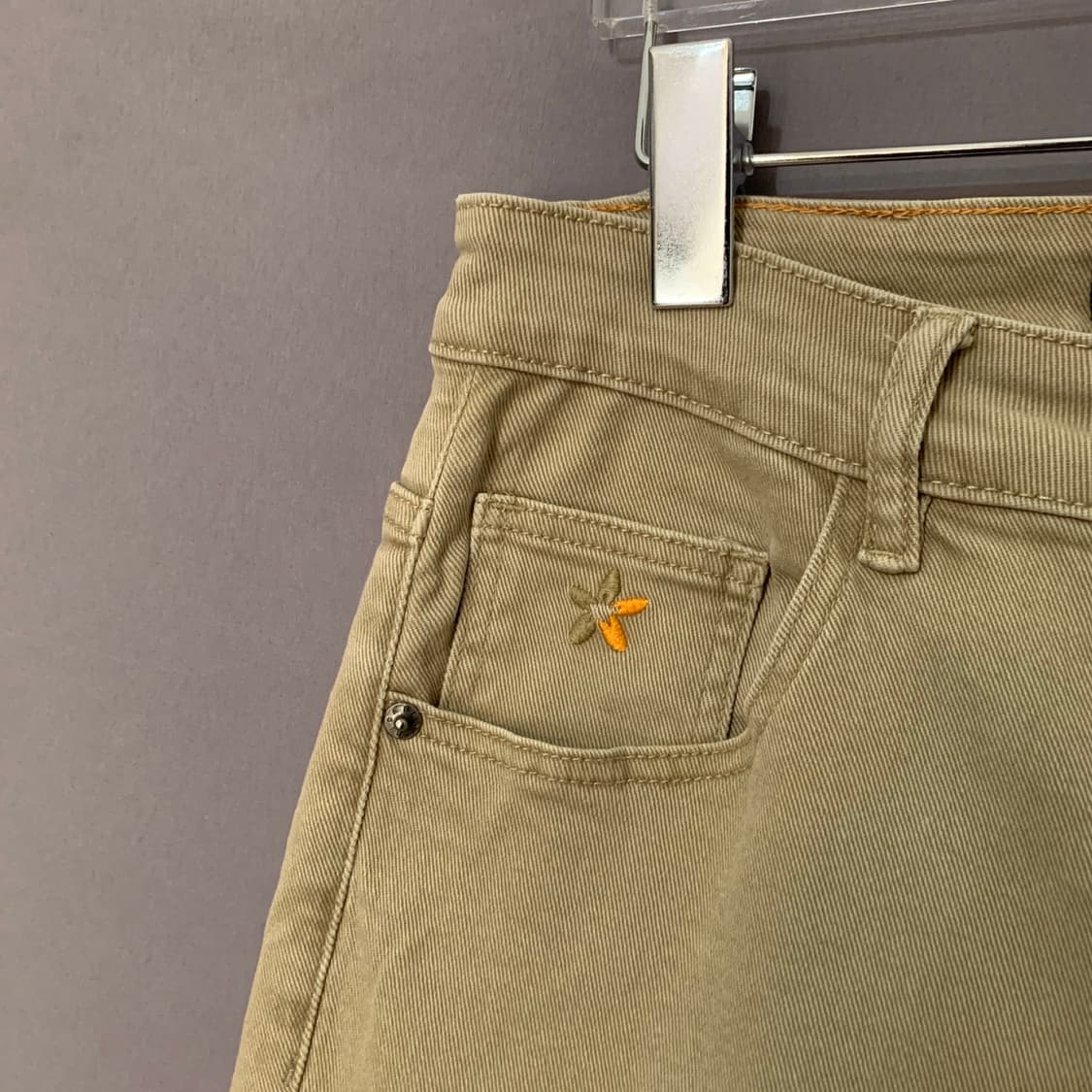 29인치 빠니깔레 이태리 레귤러 슬림핏 베이지 데님 청바지 상품이미지6