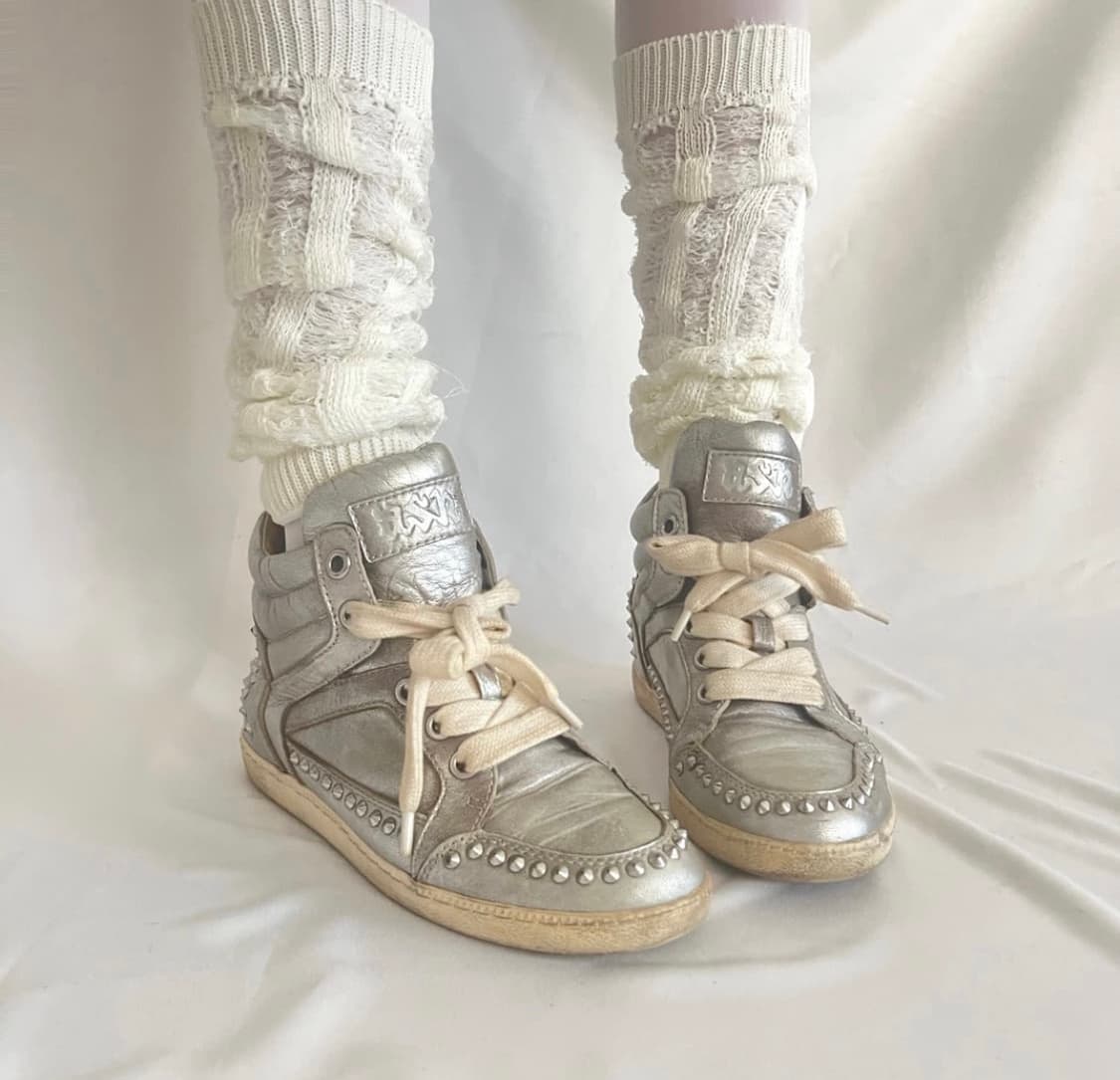 ASH 아쉬 애쉬 스터드 실버 하이탑 상품이미지1
