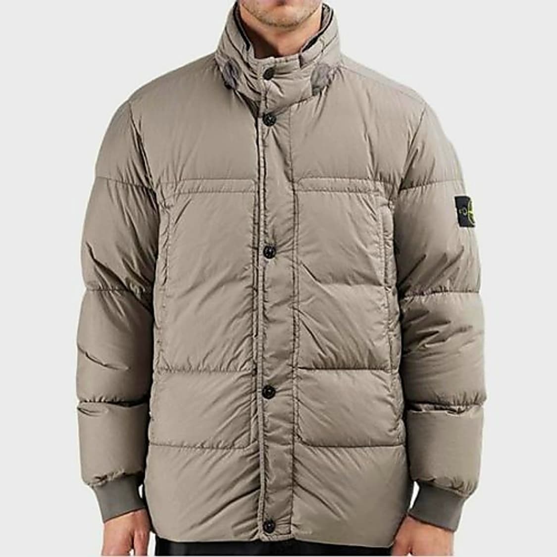 스톤아일랜드 20FW 크링클랩스 논후드 패딩(머드베이지,L) 상품이미지1