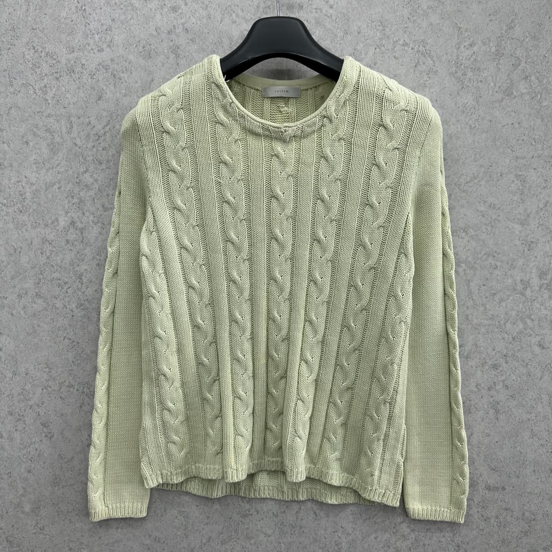 95 한섬 시스템 여자 꽈배기 니트 상품이미지1