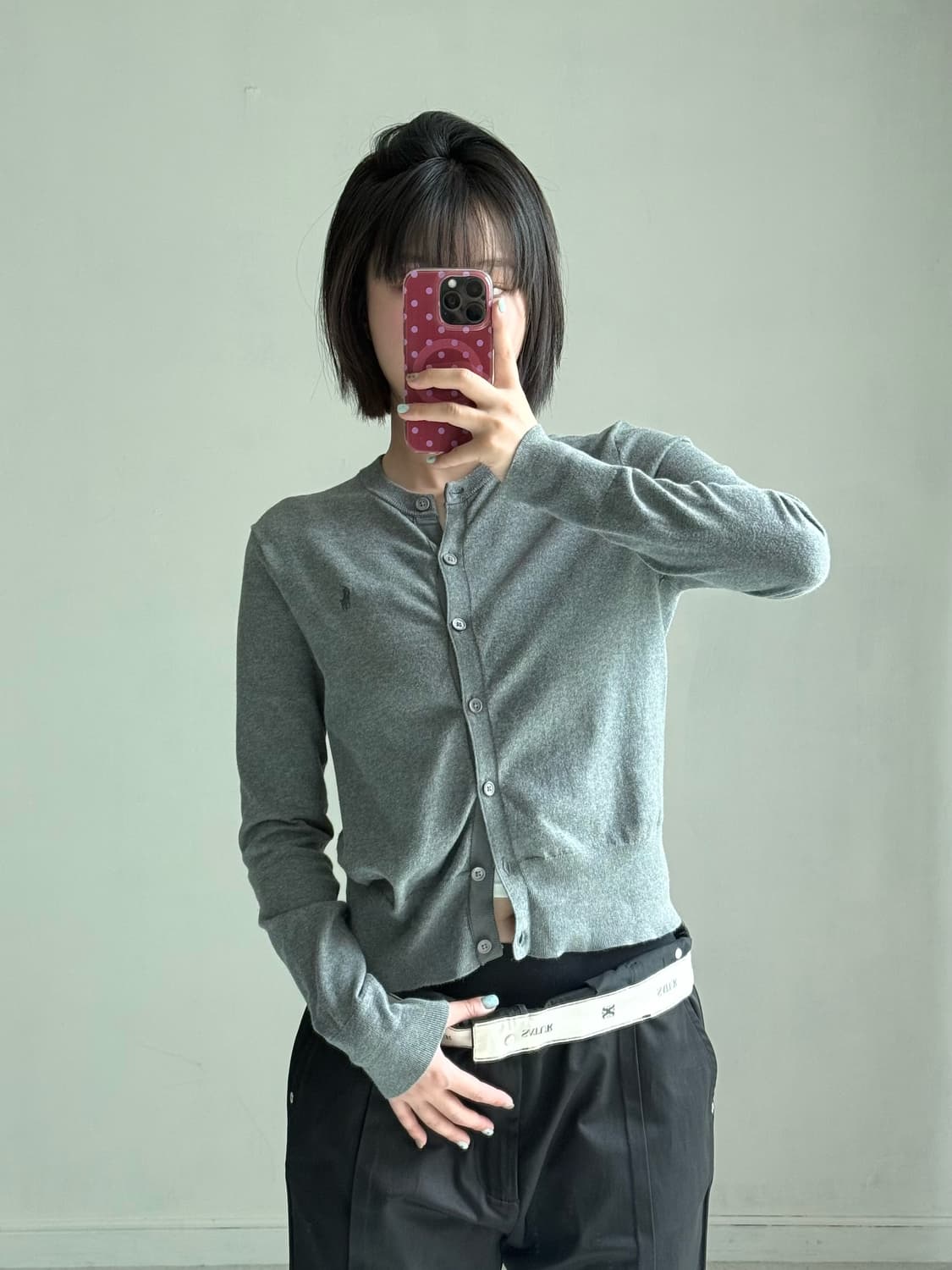 폴로 랄프로렌 차콜 니트 가디건 상품이미지3