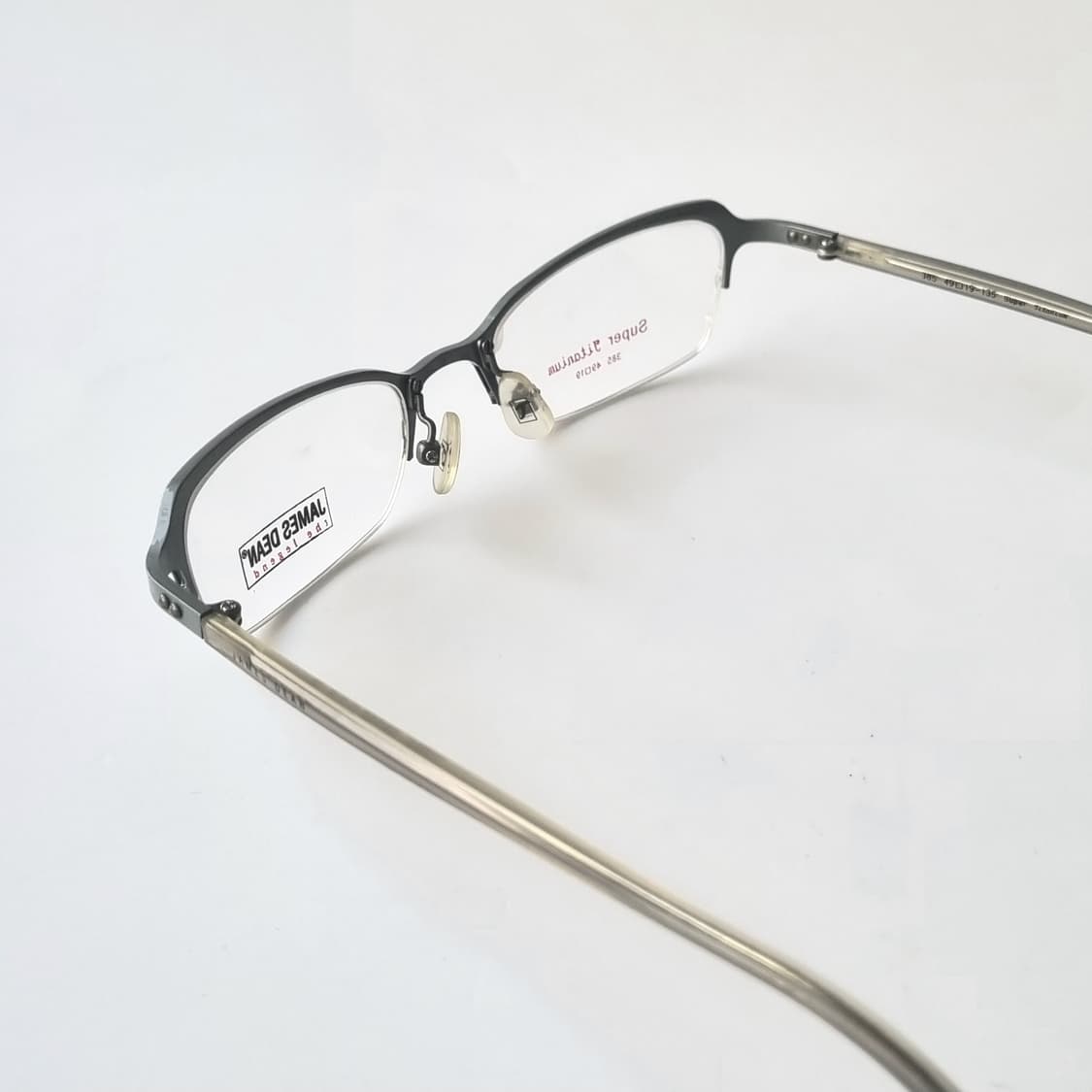 데드스탁  제임스딘 슈퍼티타늄 반무테 안경 281 상품이미지5