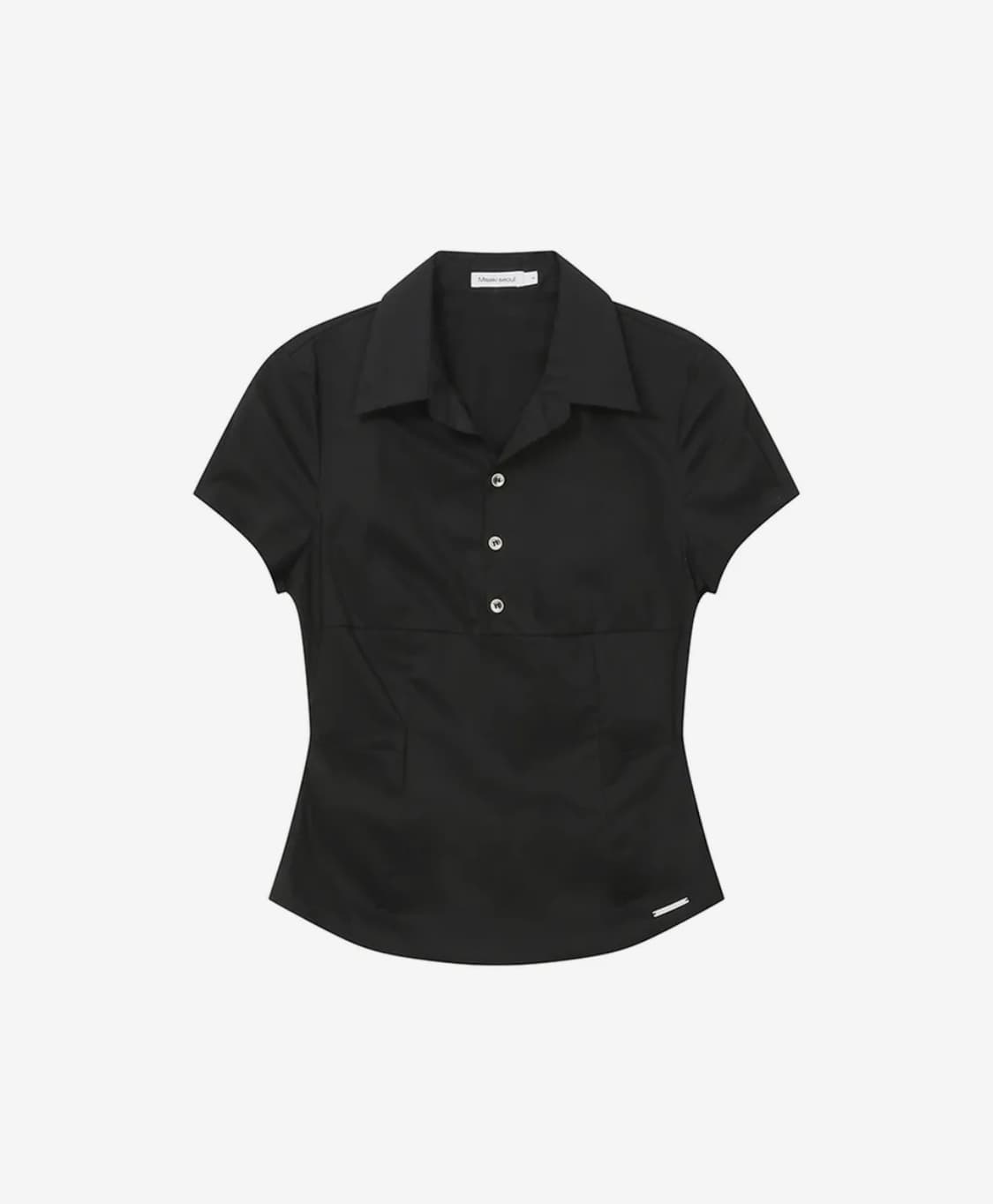 미세키서울 Fitted cap sleeves shirts 반팔 셔츠 상품이미지1