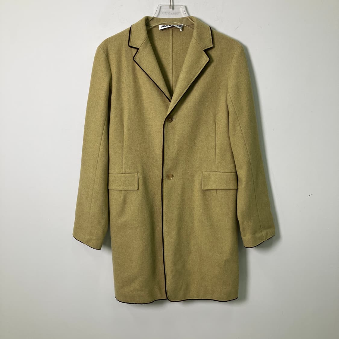 질샌더 파이핑 디테일 싱글 코트 상품이미지1