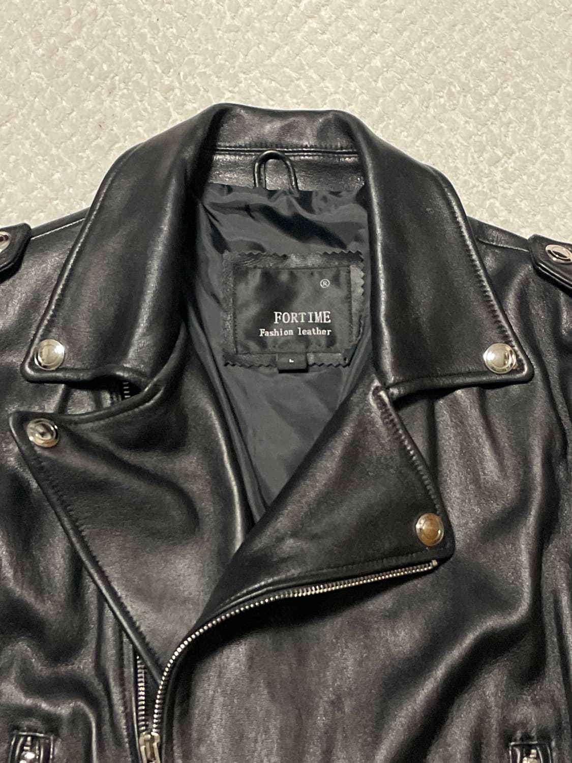 FORTIME 웨스턴 무드 램스킨 양가죽 레더 자켓 상품이미지4