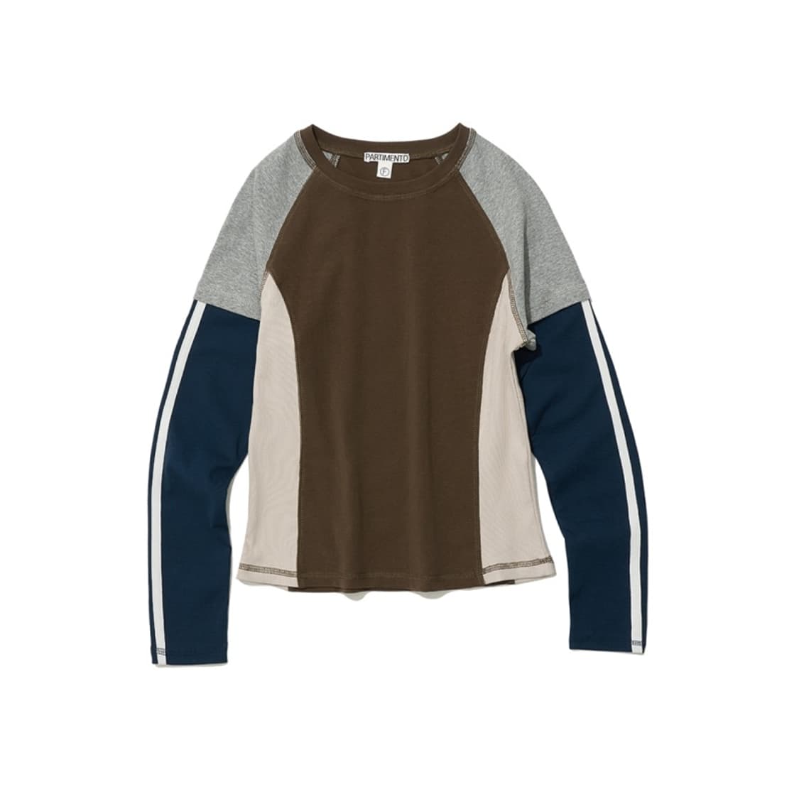 파르티멘토우먼 COLORBLOCK LAYER LONG SLEEVE TEE 상품이미지1