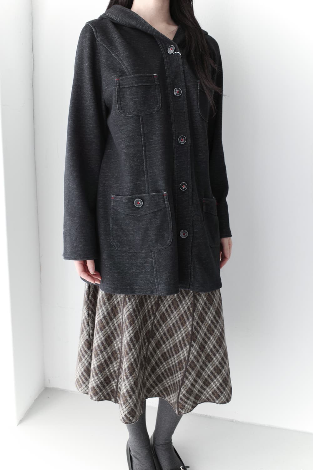 stripe hoodie coat 상품이미지6