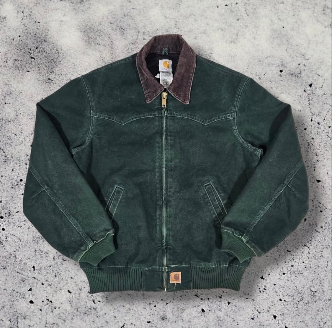 90s 칼하트 희귀컬러 다크그린 산타페 자켓 상품이미지1