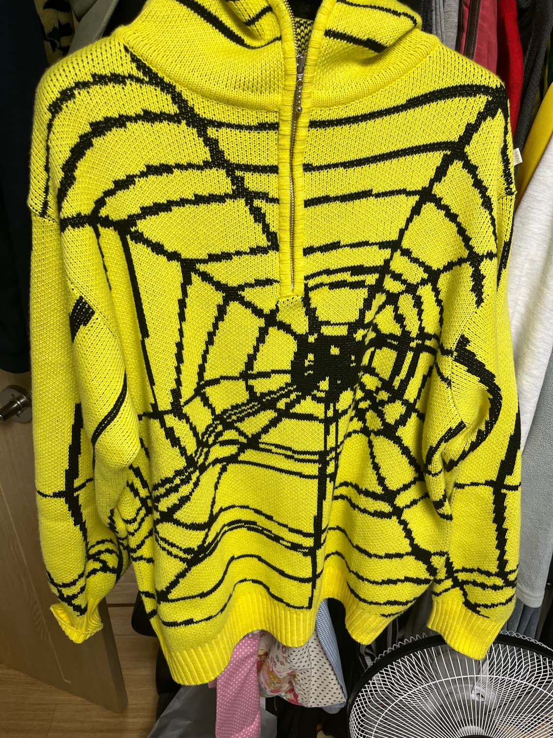 [XL] 페치 선데이 스파이더웹 후드 니트 상품이미지2