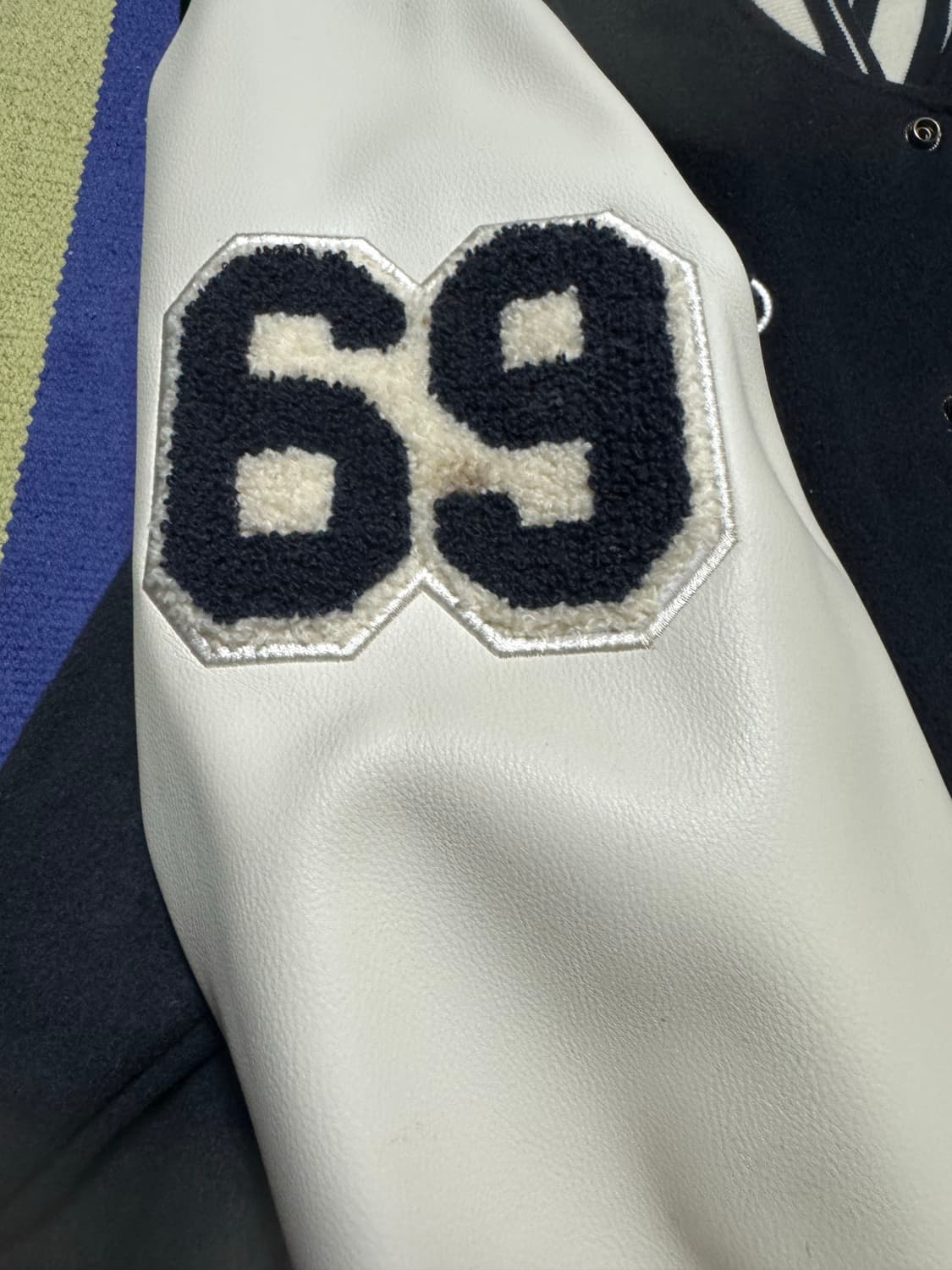 더바이닐하우스 바시티 자켓 (네이비, size:m) 상품이미지3