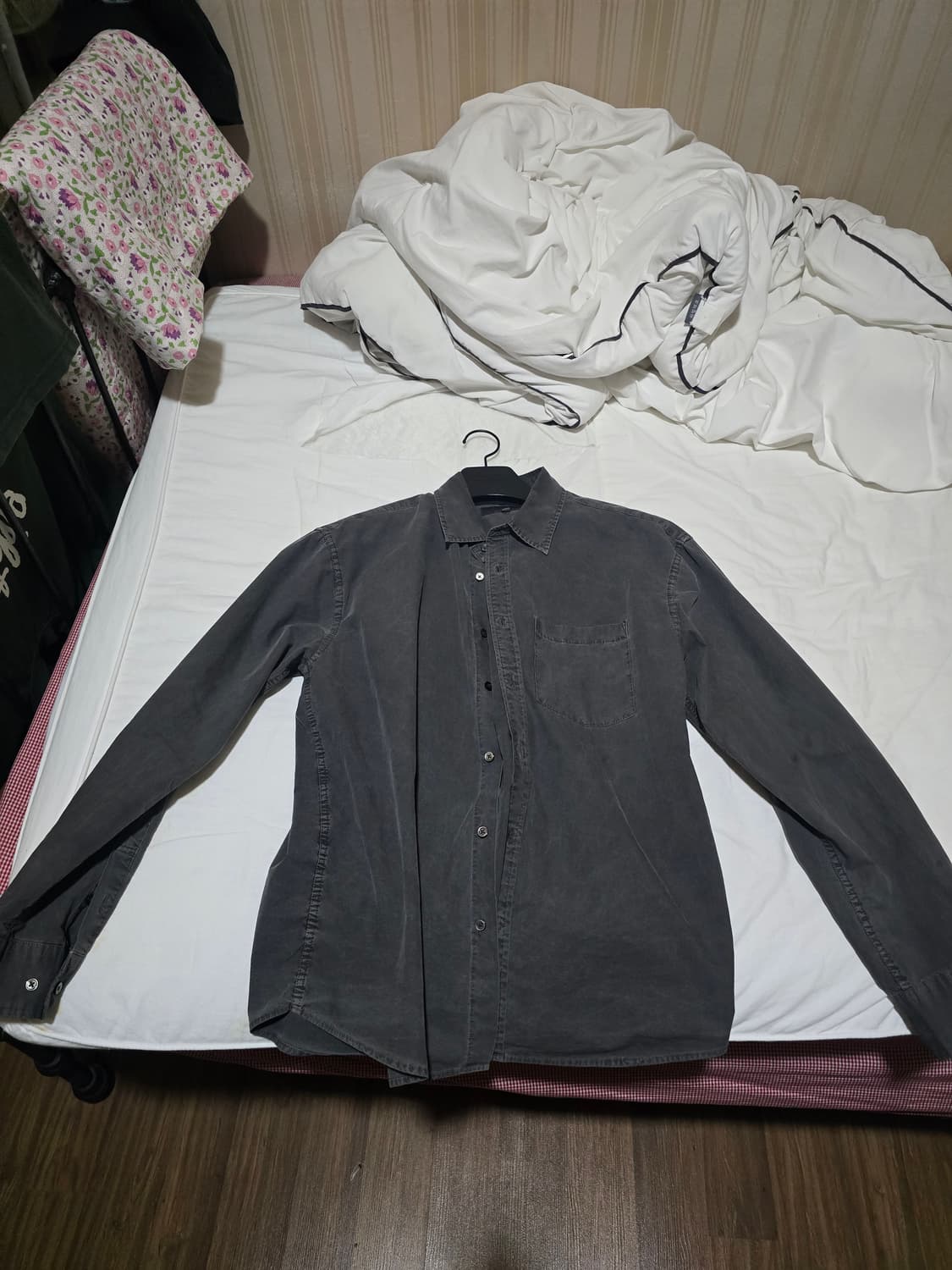 유니온블루 dyed 런드리 셔츠 차콜 s 상품이미지1